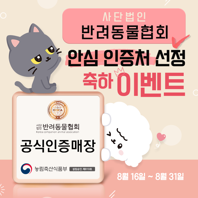 ★ 도그마루 반려동물협회 인증 기념 이벤트 ★