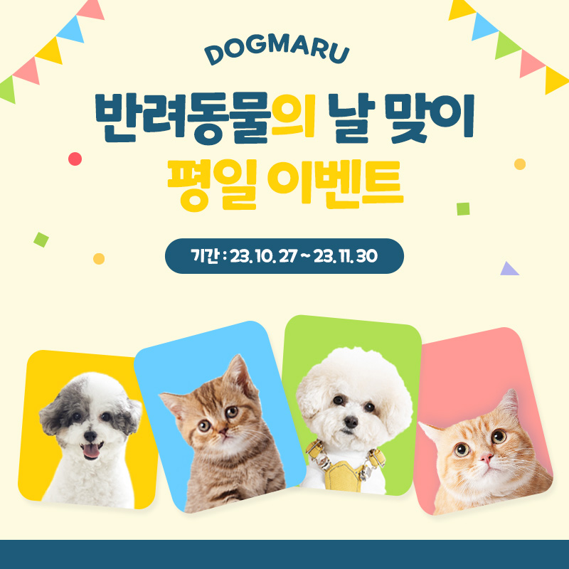 🐶반려동물의 날 맞이 평일 이벤트😻