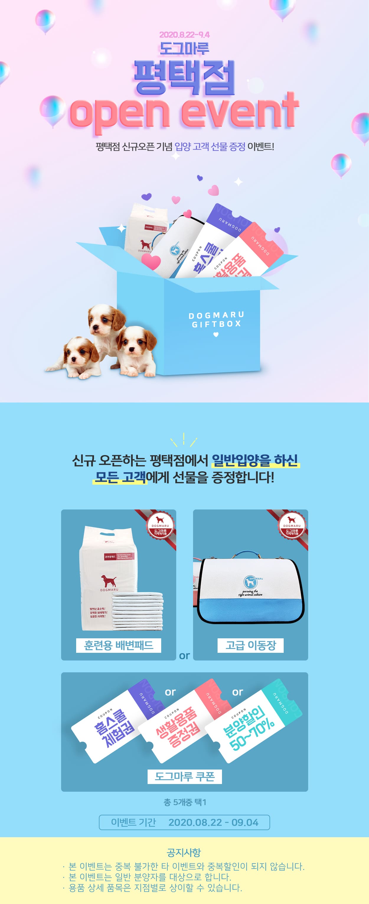 ★도그마루 평택점 오픈 이벤트★